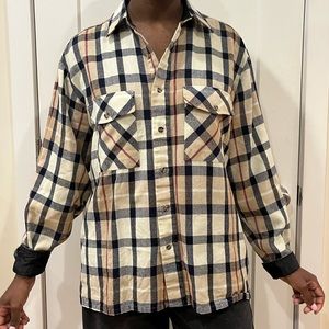 vintage plaid size L shirt